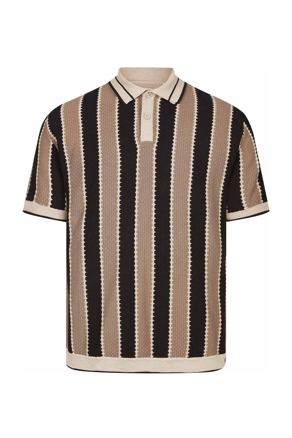 Luke 1977 Luke 1977 Men's Castletown Knitted Polo in Black - 4