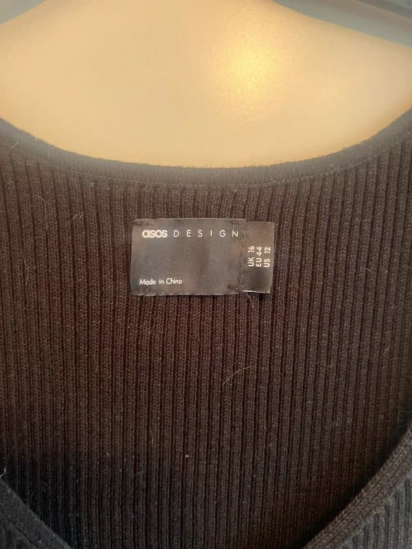 ASOS Black knitted vest asos