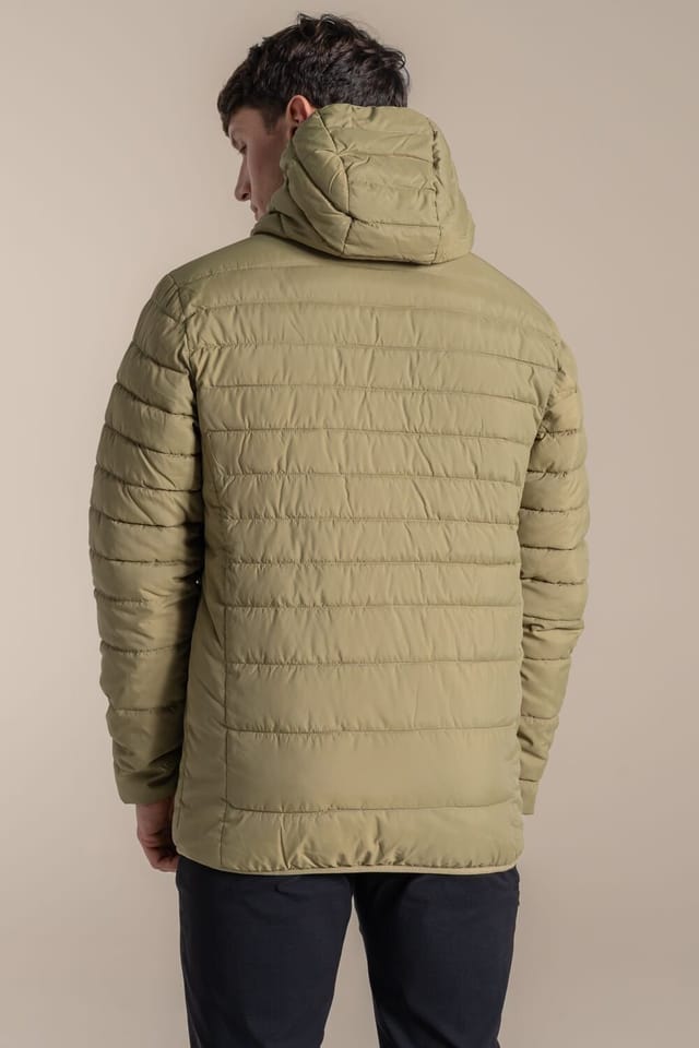 Craghoppers Craghoppers Men's Compresslite IX Hooded Water Repellent Jacket in Light Tan - 2