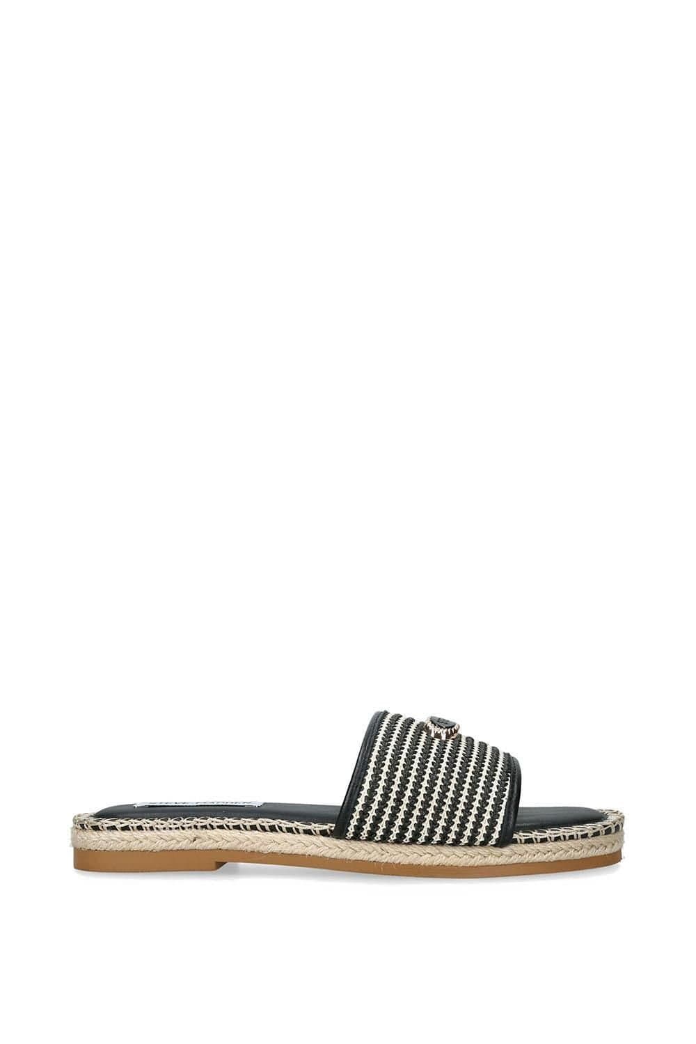 Steve Madden STEVE MADDEN Women's 'Tropics Black Raffia' Sandals