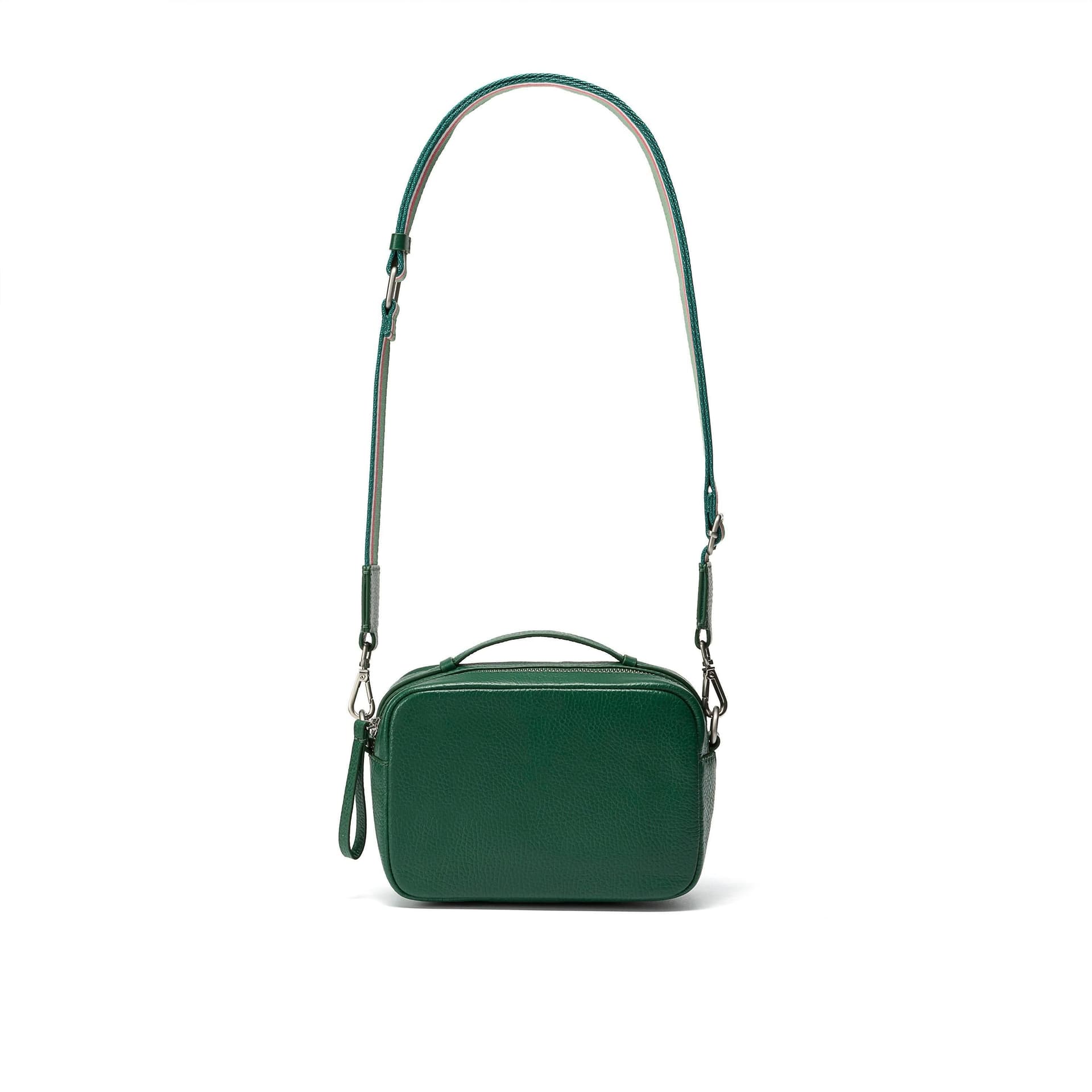 Clarks Clarks Women's Camera Cross Green Leather Shoulder Bag