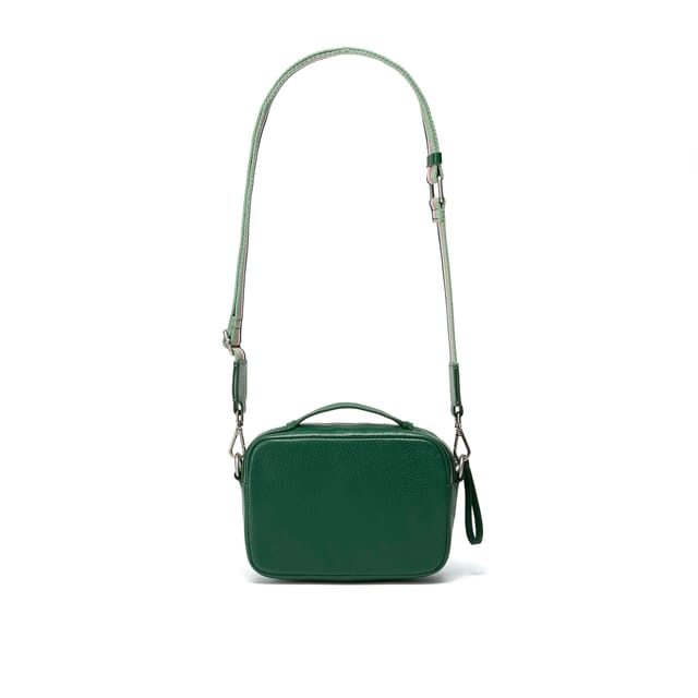 Clarks Clarks Women's Camera Cross Green Leather Shoulder Bags, Cross Body Bag - 2