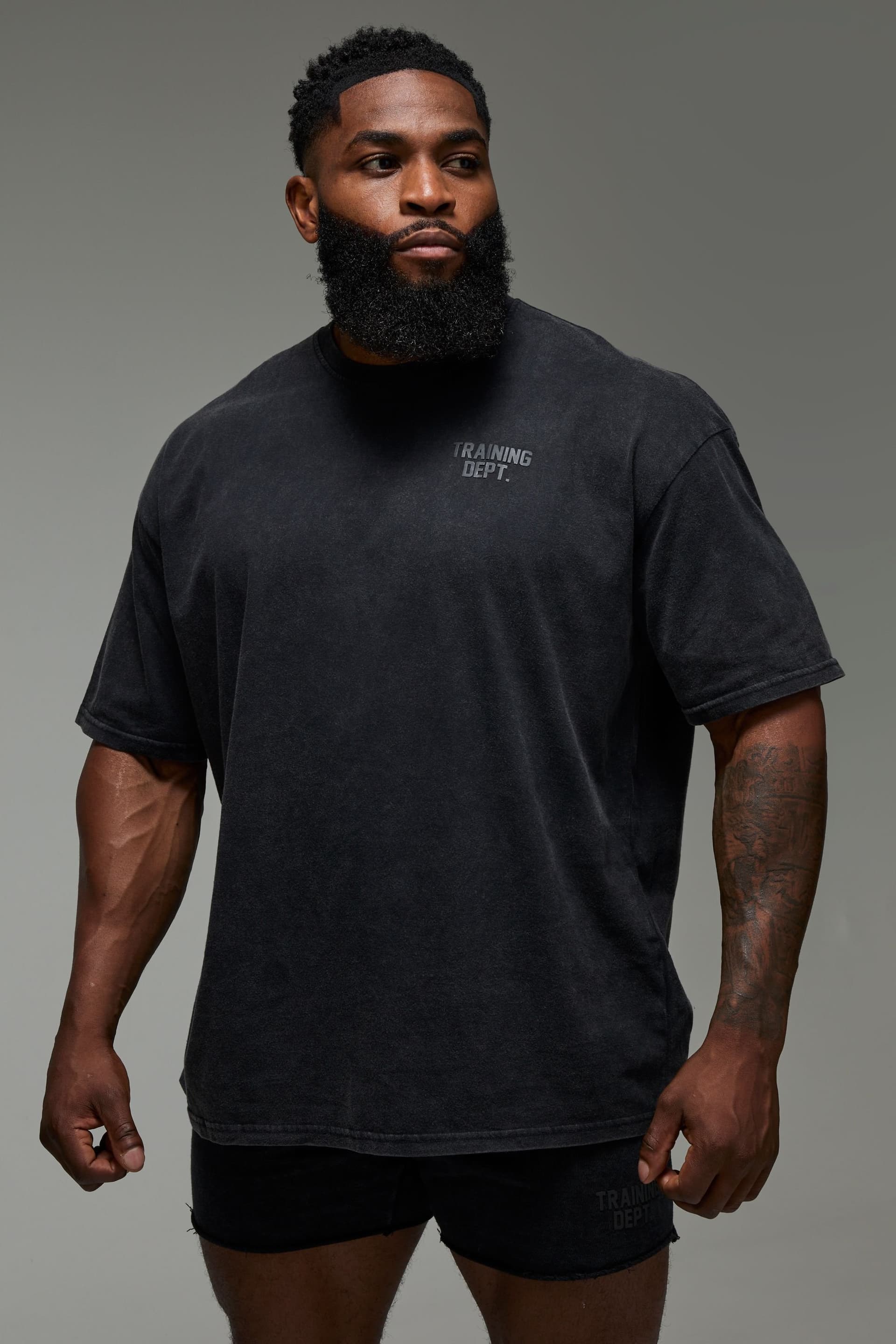 Training Dept. Training Dept. Men's Training Dept Oversized Washed T-shirt in Black