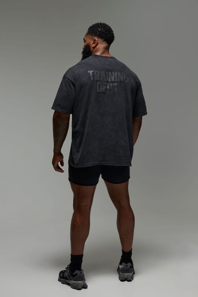 Training Dept. Training Dept. Men's Training Dept Oversized Washed T-shirt in Black - 2