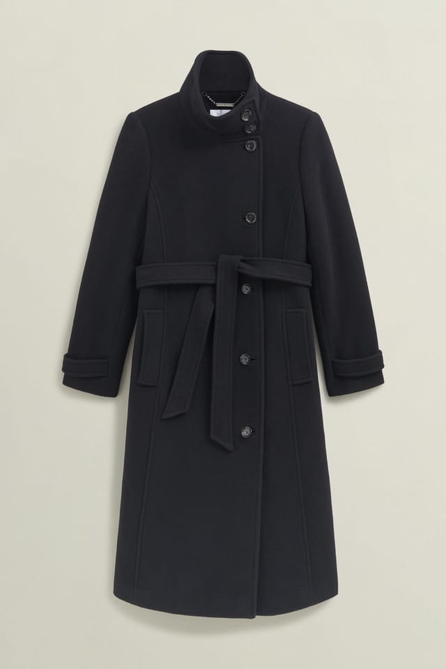 Hobbs London Hobbs London Women's Delilah Wool Blend Belted Coat in Black - 2