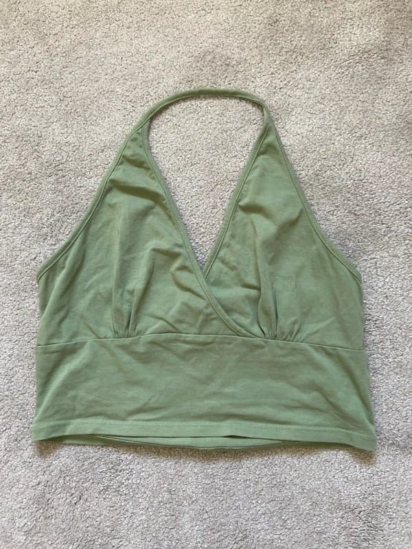 New Look Green halter neck top