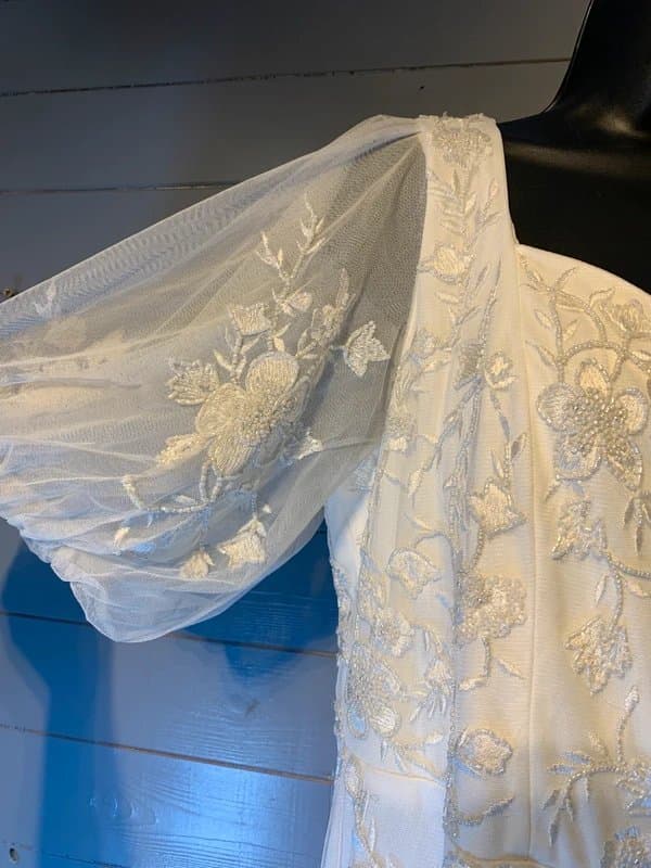 Monsoon Monsoon Bridal Wedding Dress RRP 600 UK 18 Beaded Embroidered Boho Romantic