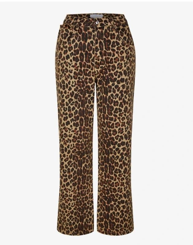 Never Fully Dressed Never fully dressed leopard print jeans size 8