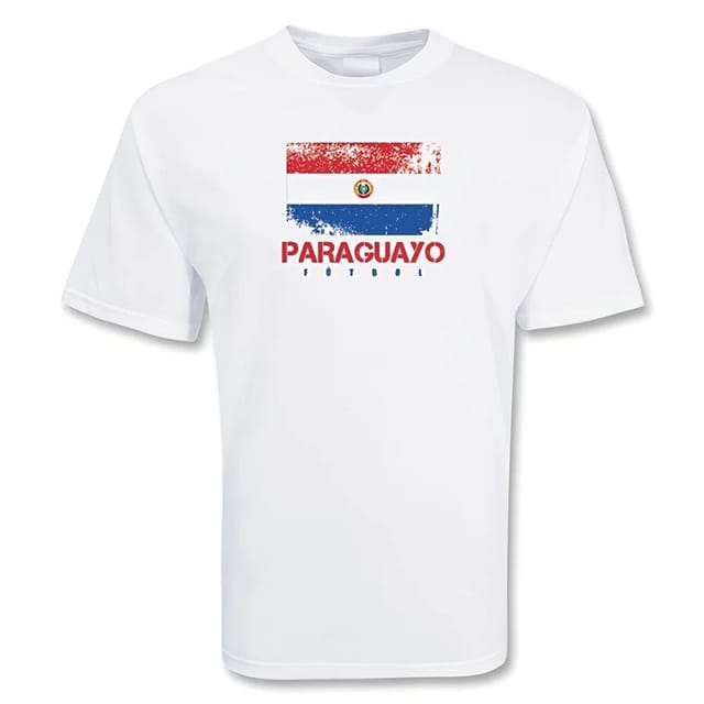 Paraguay Paraguay Men's Futbol o Pride T-Shirt in White - 2