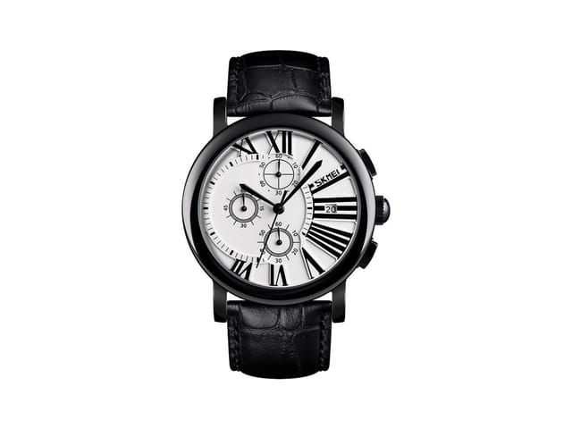 Skmei Skmei Men's Mens Chronograph Watch with Genuine Leather Strap & Date Display in Brown - 2