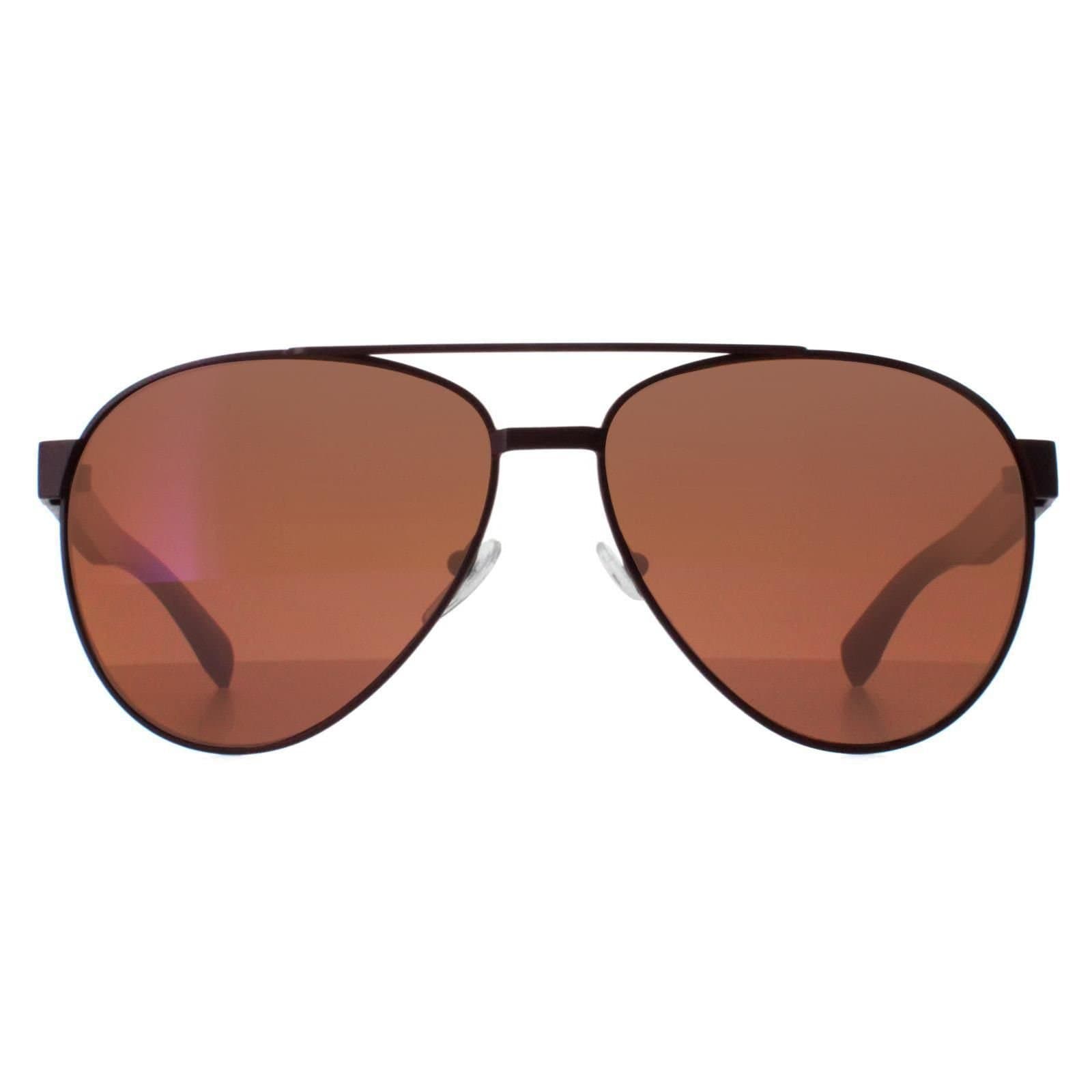 Lacoste Lacoste Men's Aviator Matte Red Brown L185S