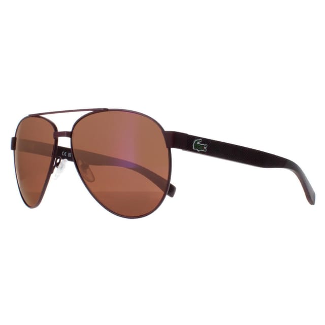 Lacoste Lacoste Men's Aviator Matte Red Brown L185S - 2