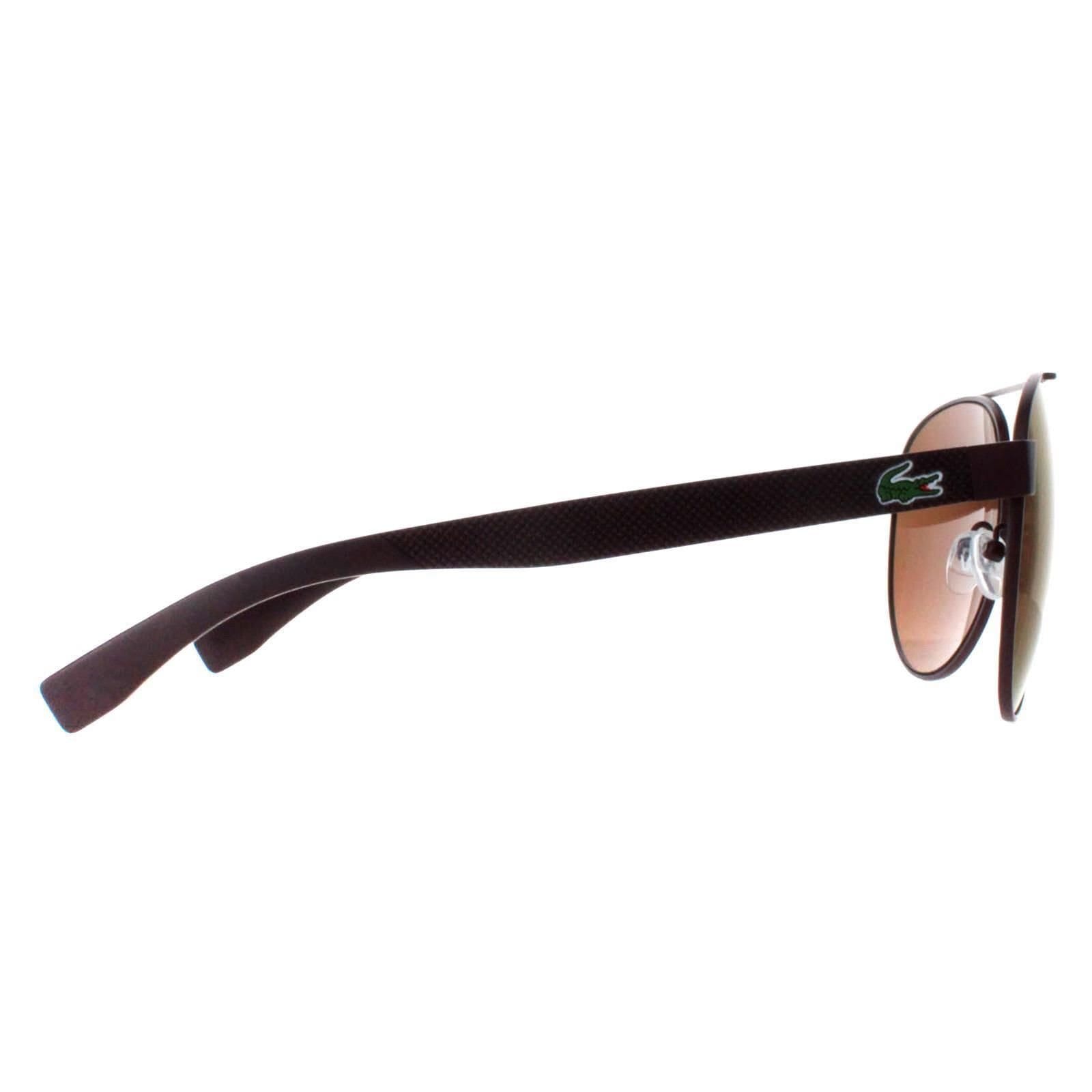 Lacoste Lacoste Men's Aviator Matte Red Brown L185S - 4