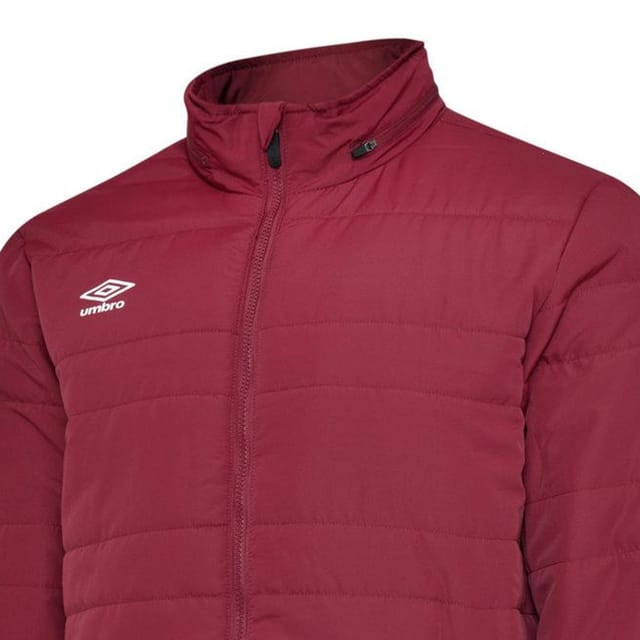 Umbro Umbro Men's Club Essential Bench Jacket in Burgundy - 3