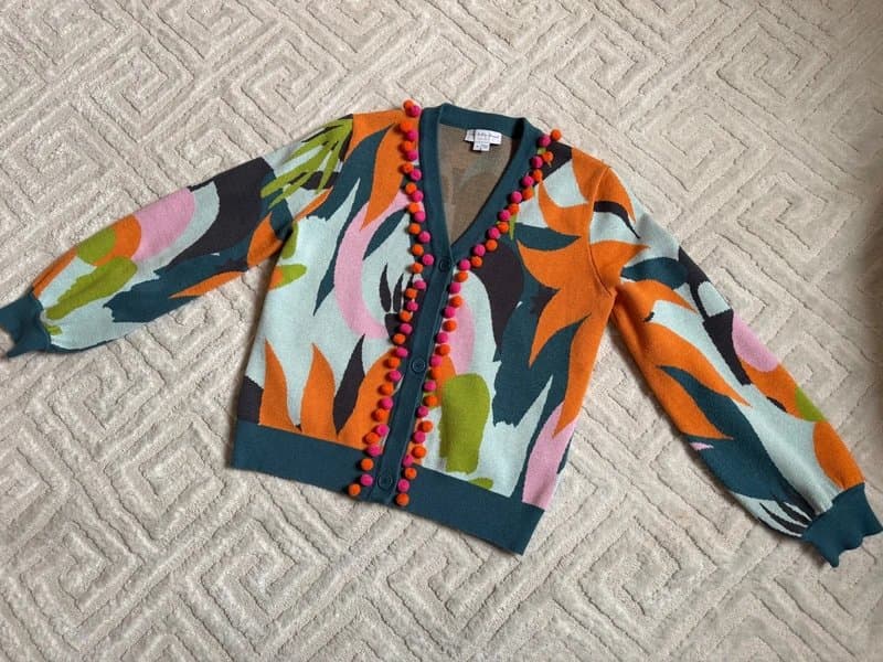 Never Fully Dressed Never Fully Dressed women’s Balearic Forest Cardigan perfect for summer  – Size M