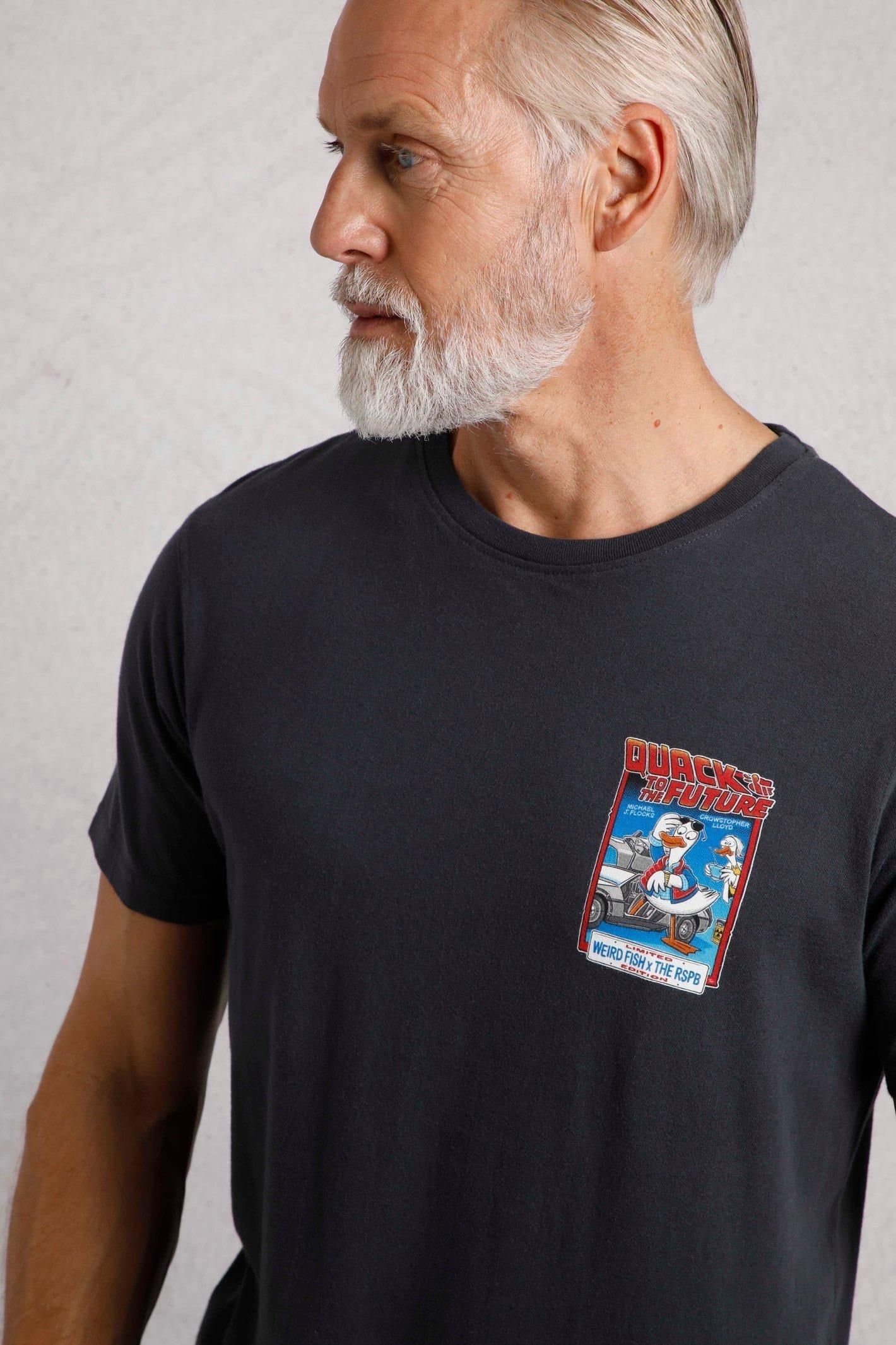 Weird Fish Weird Fish Navy Quack to the Future T-Shirt