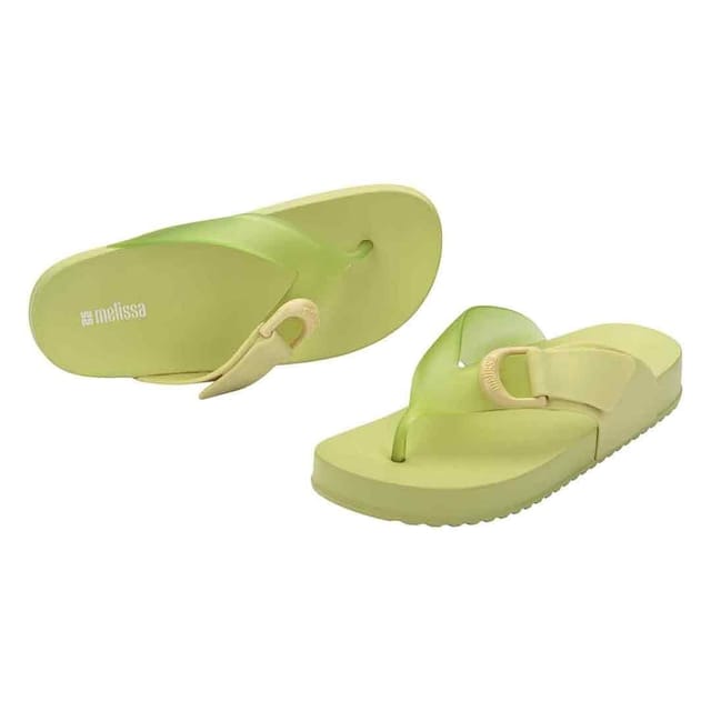 Melissa Shoes Melissa Shoes Women's Cozy Thong Sandals in Green - 3