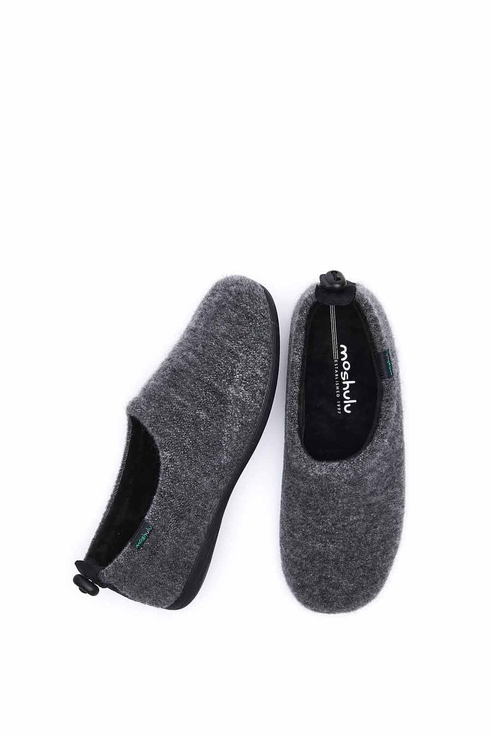 Moshulu Moshulu Men's 'Hornbeam' Textile Slippers in Charcoal