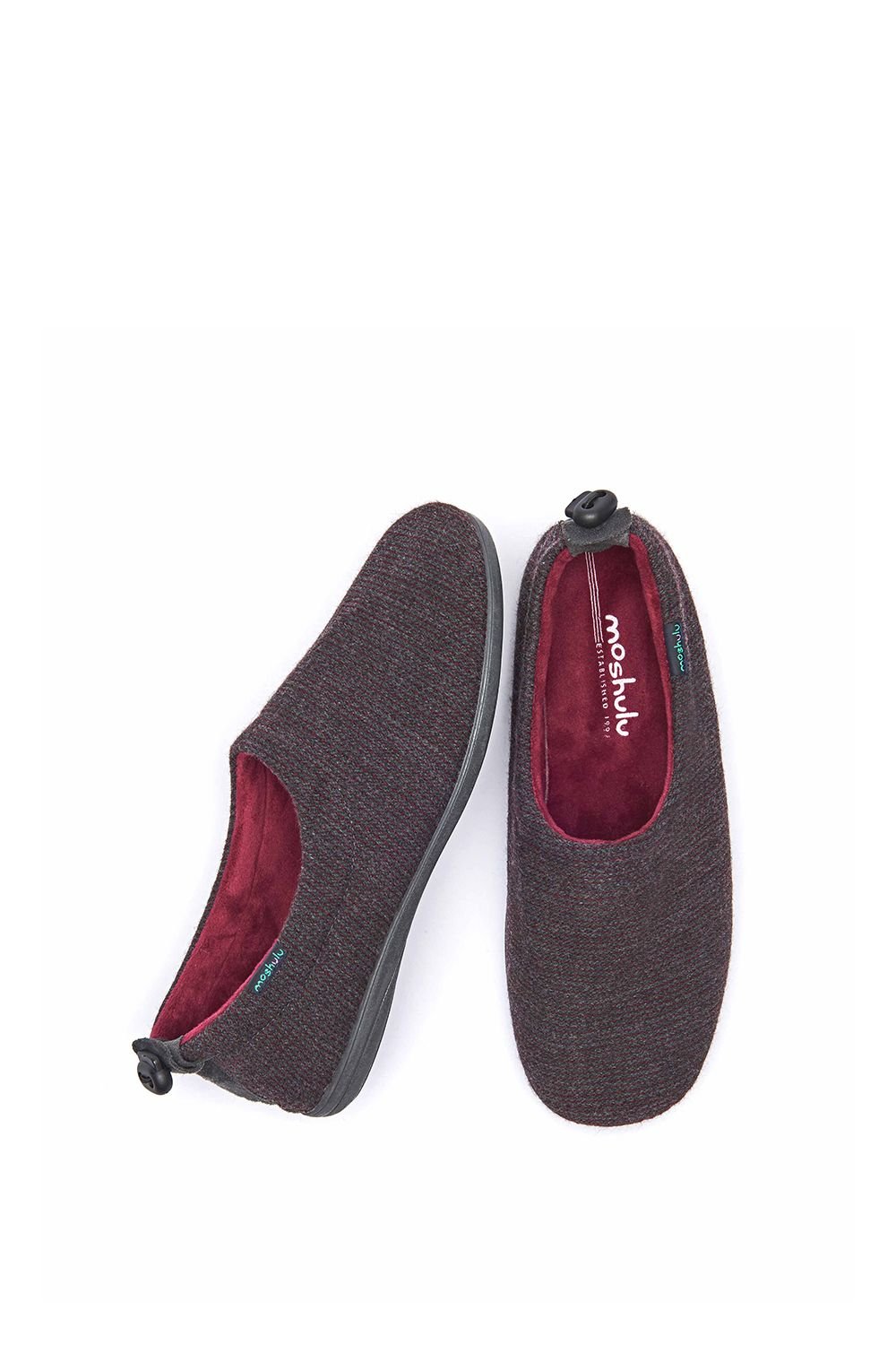 Moshulu Moshulu Men's 'Hornbeam' Textile Slippers in Charcoal - 2