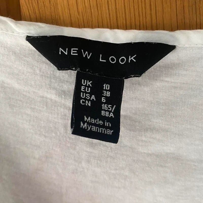 New Look New look cotton white lace detail blouse vest