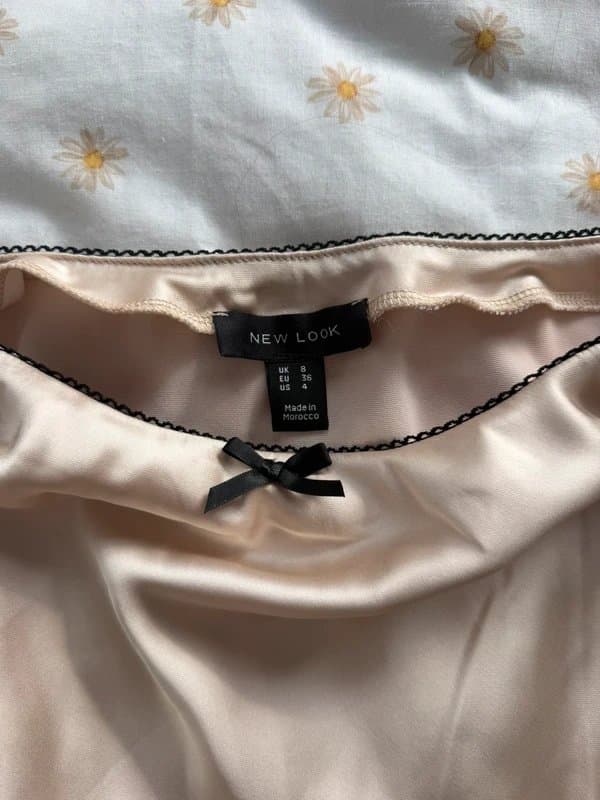 New Look New Look Cream Satin Skirt