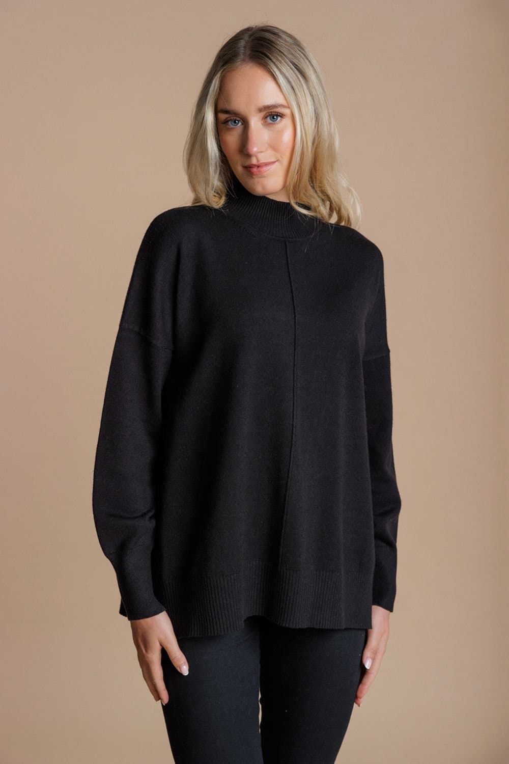 French Connection French Connection Women's High Neck Cosy Long Sleeve Jumper in Black