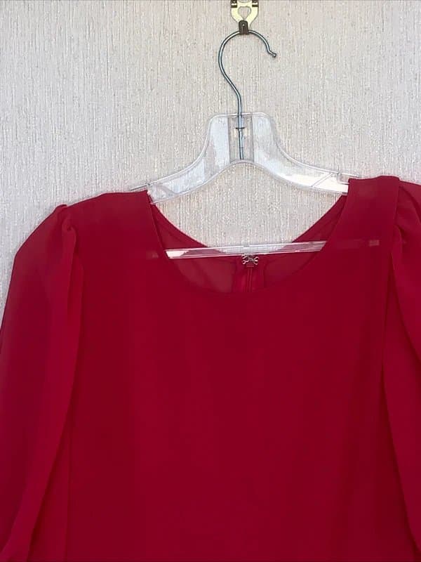 Never Fully Dressed Never Fully Dressed Abigail Maxi Dress Two Toned Pink Chiffon tiered Sz 10