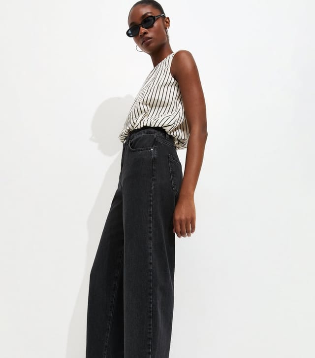 New Look Women's Black Barrel Leg Jeans New Look - 3