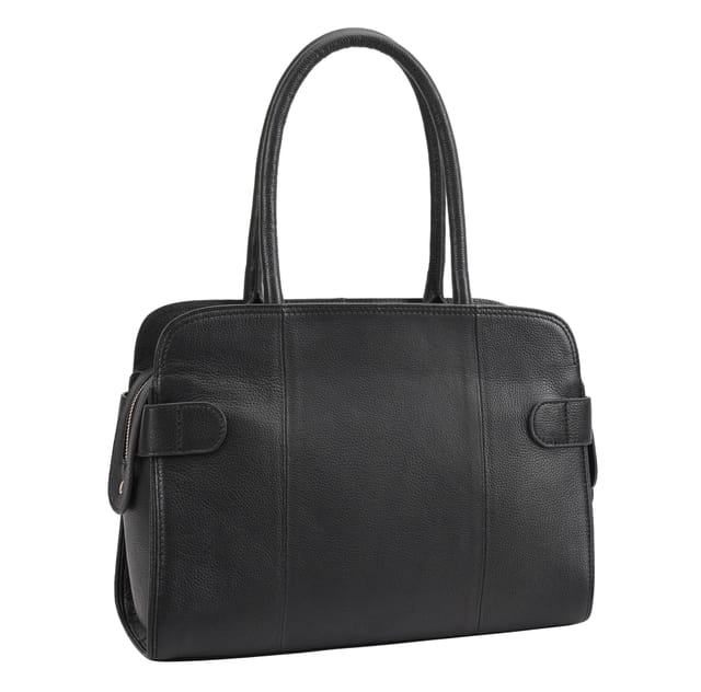 Paul Costelloe Paul Costelloe Women's Myanmar Leather Day Bag in Dark Green - 2