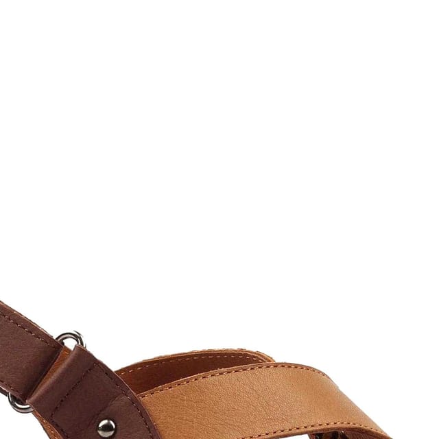 Lunar Lunar Women's Oprah Leather Sandals in Tan - 2