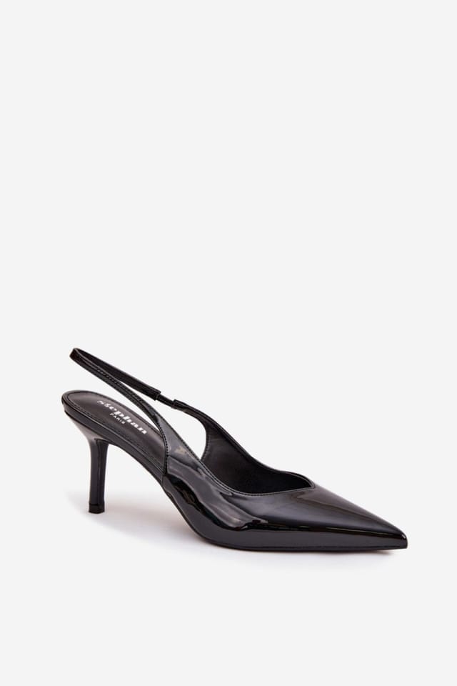 Love Lace Love Lace Women's Elegant Pointed Toe High Heel Pumps with Slim Stiletto Design in Black - 2
