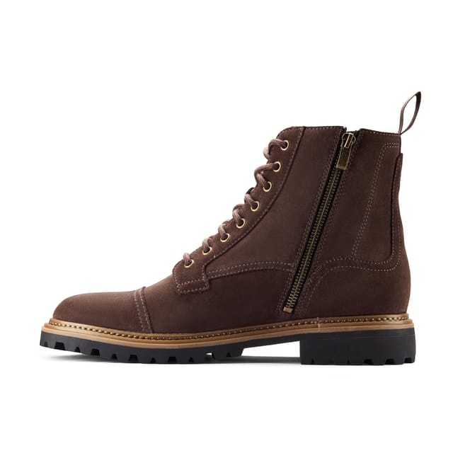 Clarks Clarks Men's Clarkridge Hi Dark Brown Suede Ankle Boots, Lace Up - 2