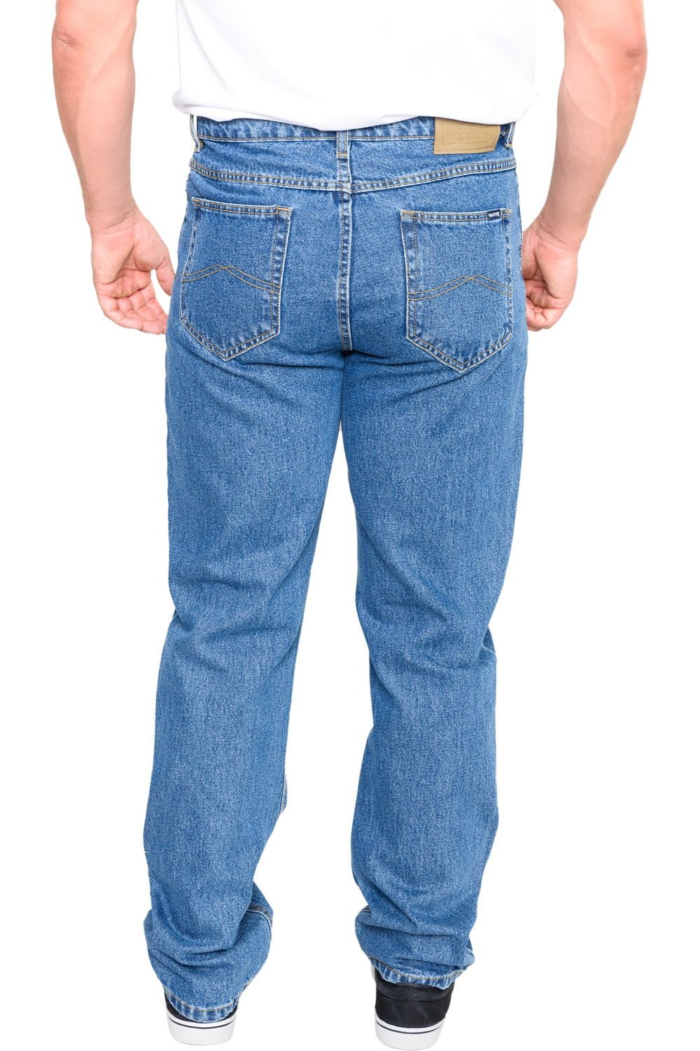 Duke Clothing Duke Clothing Men's Rockford Comfort Fit Jeans in Light Stone - 4