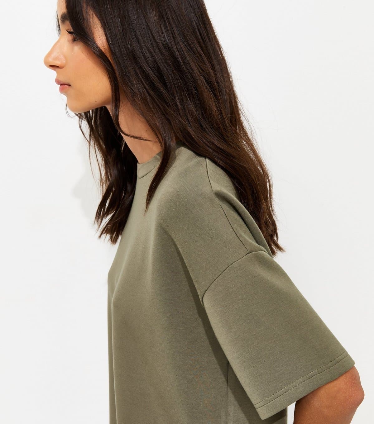 New Look Women's Premium Khaki Sweatshirt T-Shirt New Look