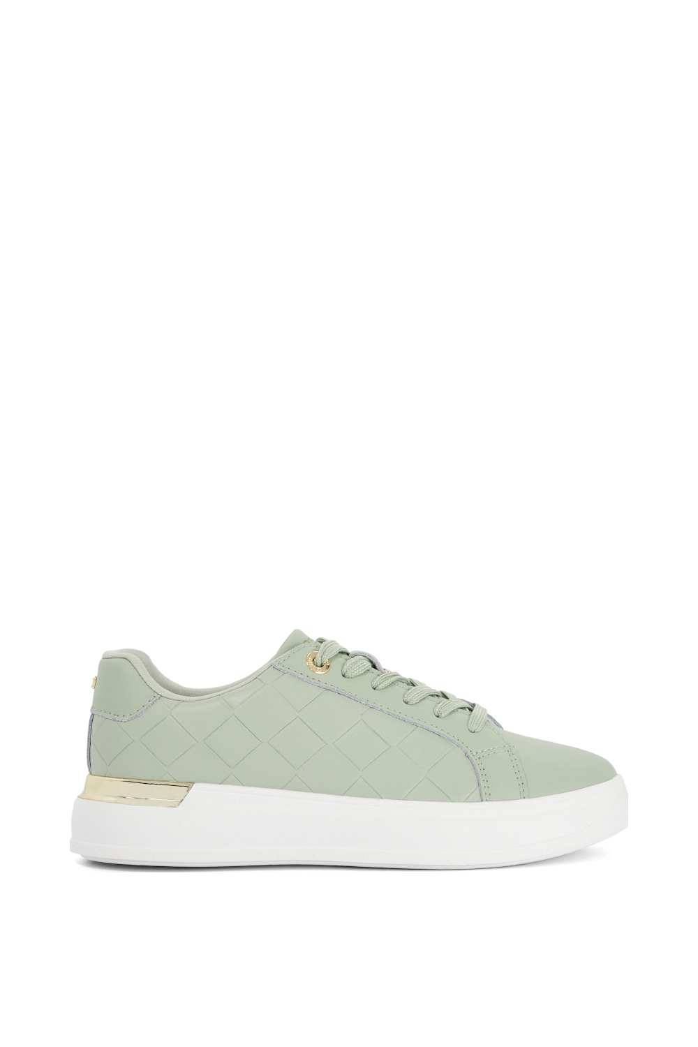 Dune London Dune London Women's 'Eave' Leather Trainers in Green - 3