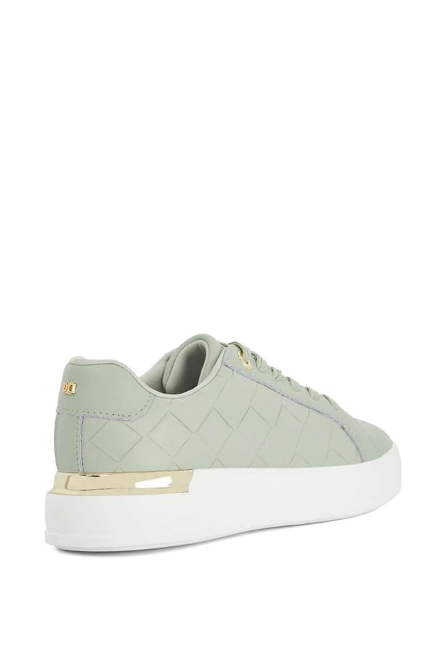 Dune London Dune London Women's 'Eave' Leather Trainers in Green - 3