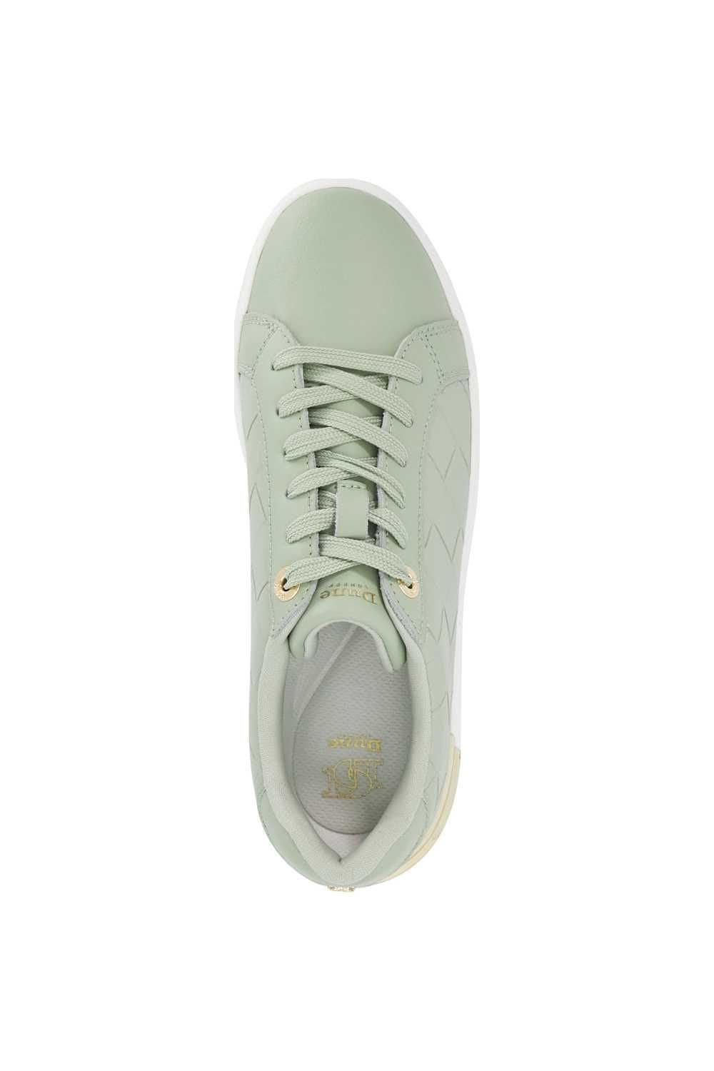 Dune London Dune London Women's 'Eave' Leather Trainers in Green - 4