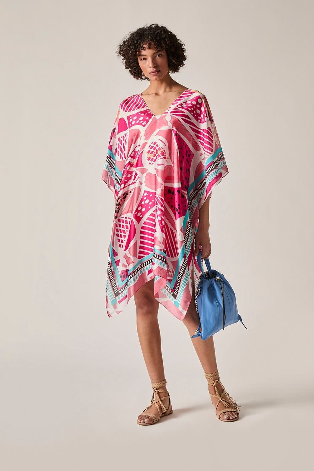 James Lakeland James Lakeland Women's Pink Petal Mosaic Kaftan