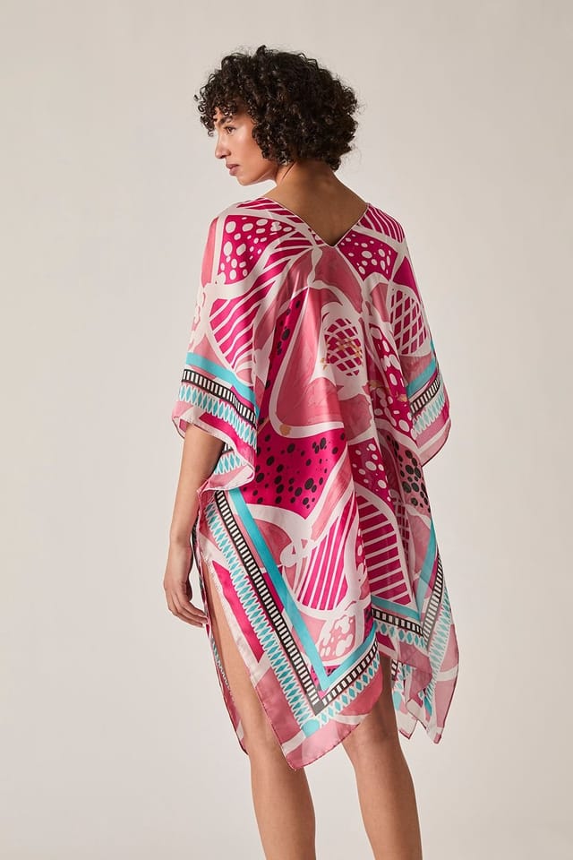 James Lakeland James Lakeland Women's Pink Petal Mosaic Kaftan - 2