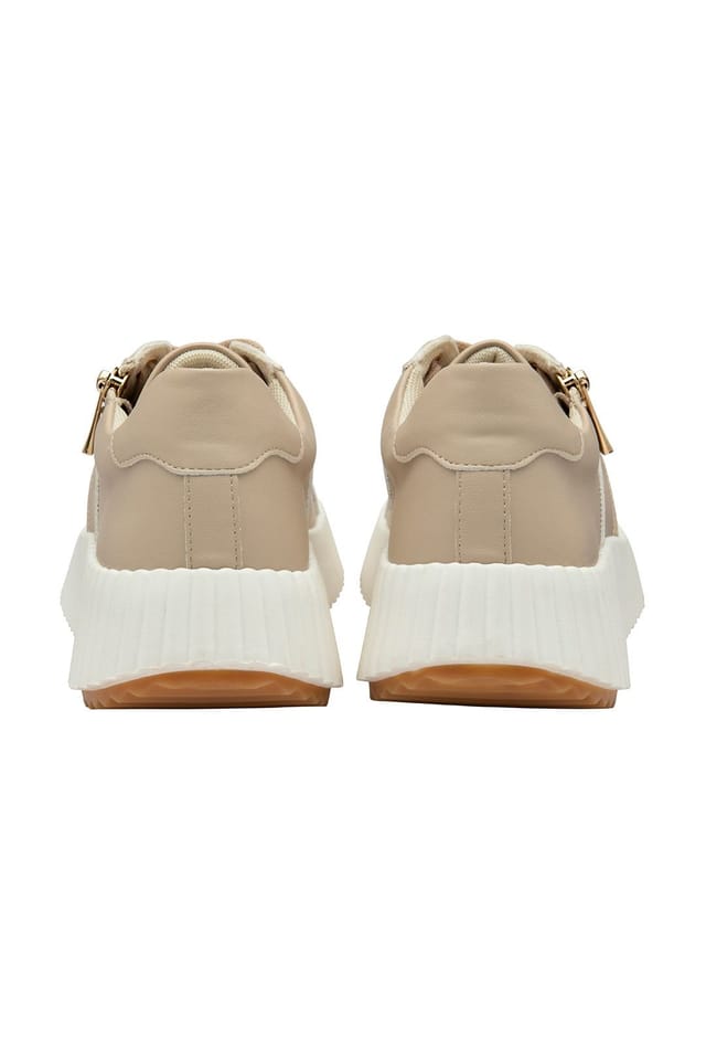 Lotus Lotus Women's 'Kora' Zip-Up Fashion Trainers in Natural - 3