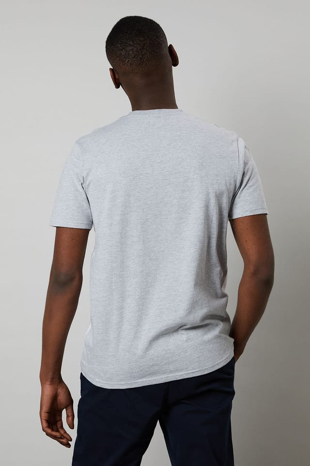 Maine Maine Men's Grey Lewiston Colourblock T-shirt - 3