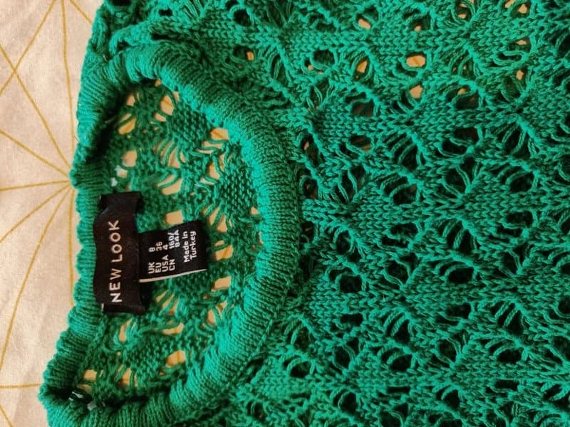 New Look Green crochet vest top