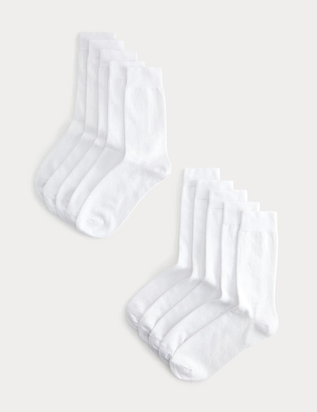 Marks & Spencer M&S 10 Pack Cool & Fresh™ Cotton Rich Socks White