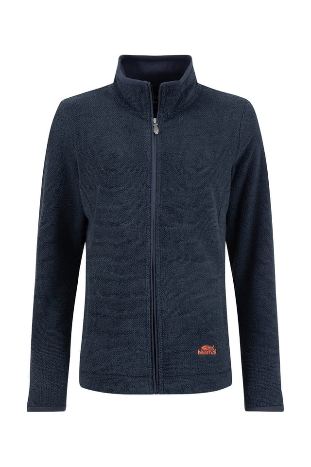 Weird Fish Weird Fish Women's Charl Textured Full Zip Fleece in Midnight - 2