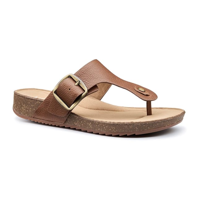 Hotter Hotter Women's 'Resort' Toe-Post Sandals in Tan - 2