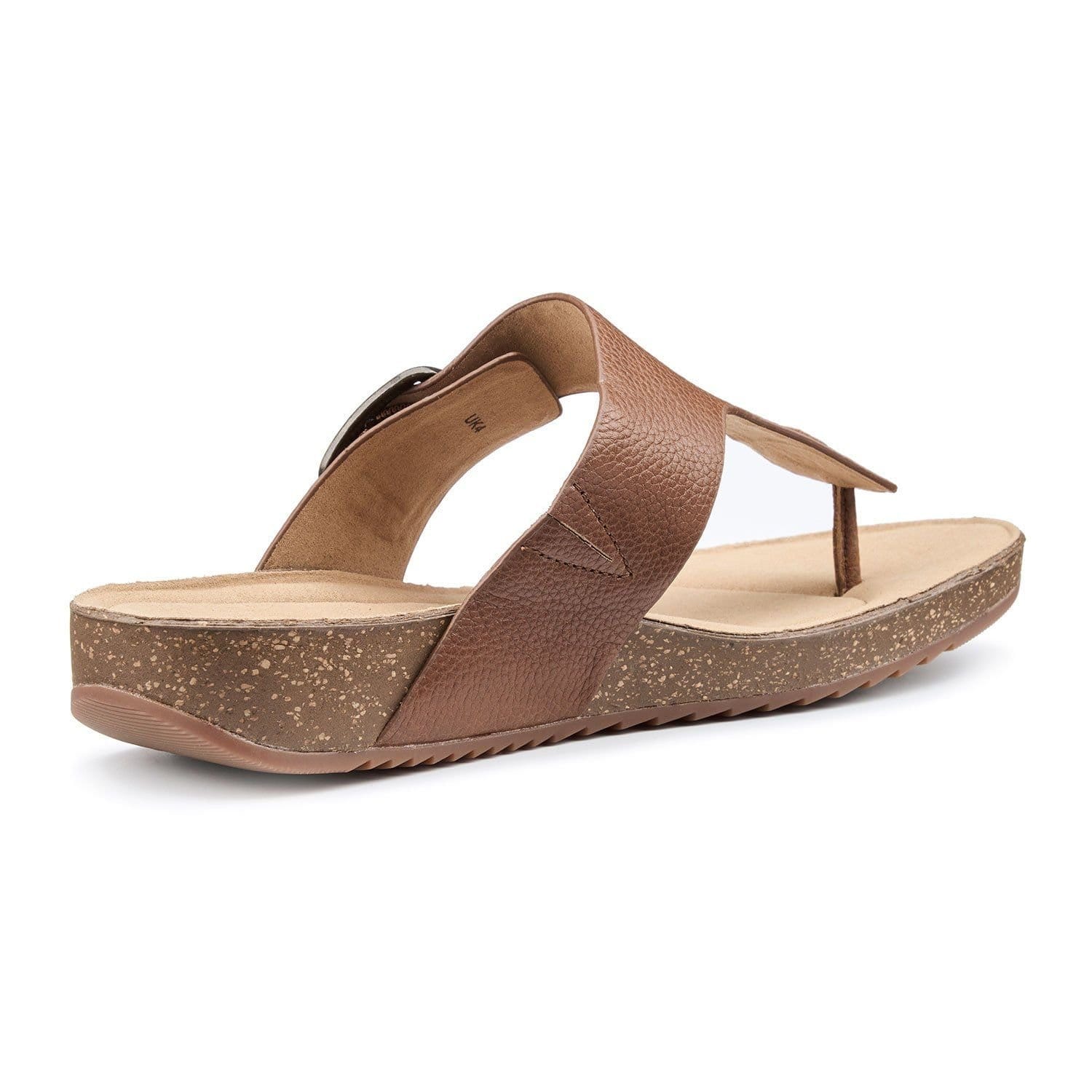 Hotter Hotter Women's 'Resort' Toe-Post Sandals in Tan - 4