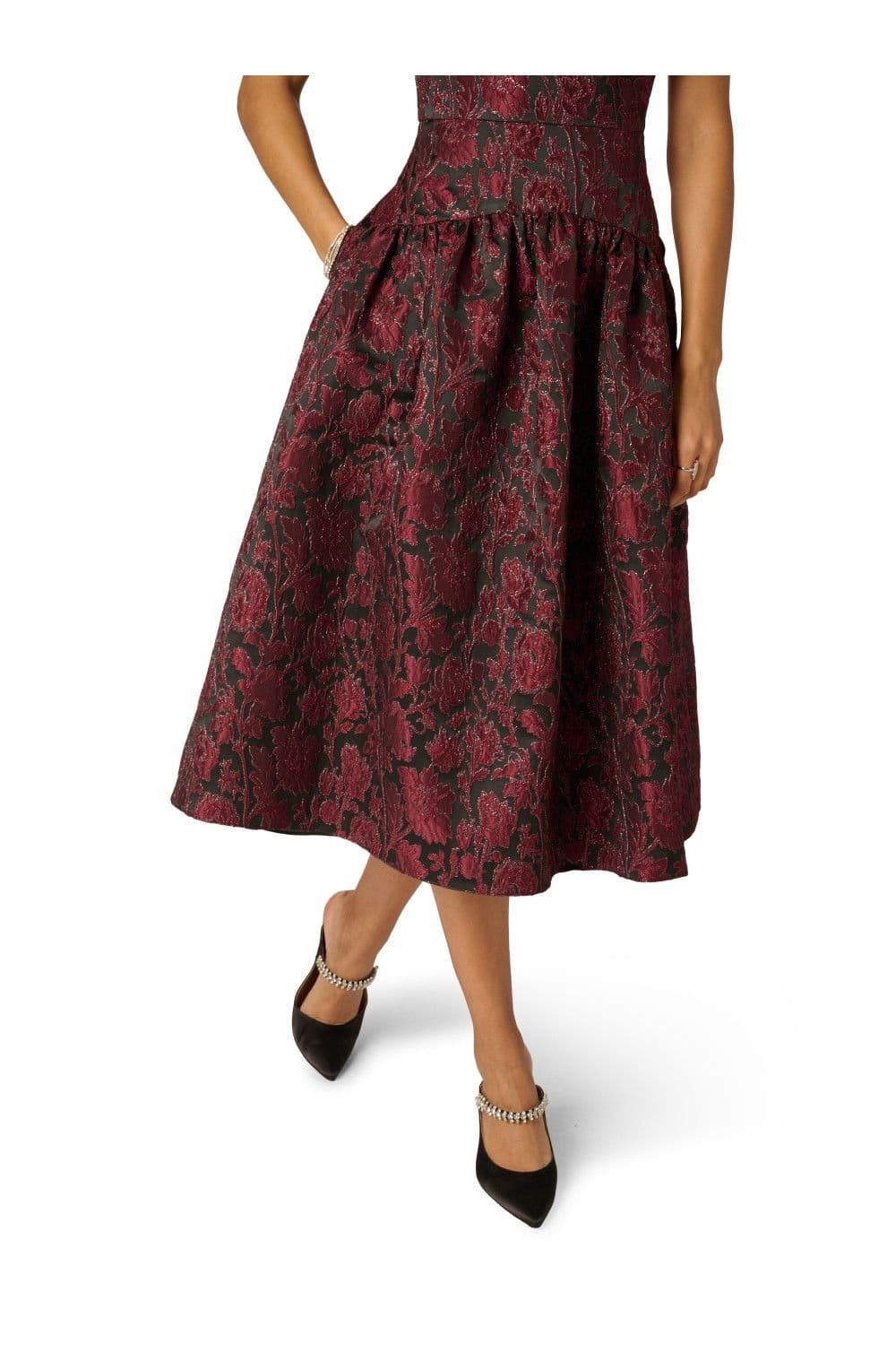 Adrianna Papell Adrianna Papell Women's Jacquard Midi Dress - 4