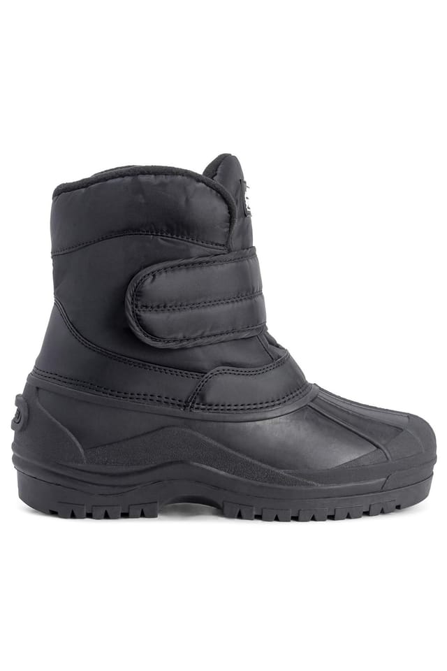 Viva VIVA Men's Polar Men's Waterproof Nylon Snow Boots - Anti-Slip Rubber Sole in Black - 2
