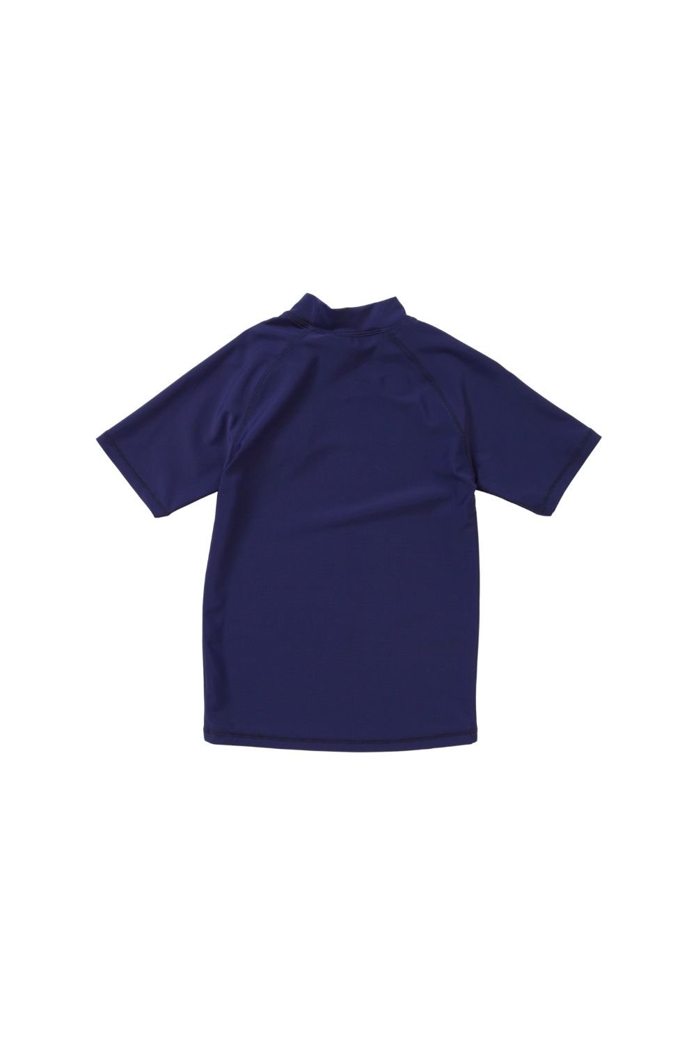H2O H2O Men's Plain Short Sleeve Swim Rash Top in Navy - 2