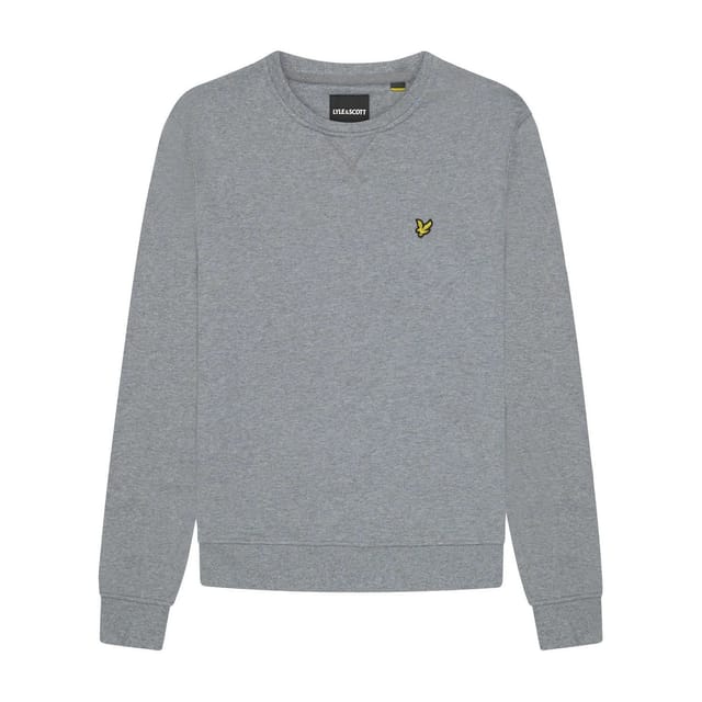 Lyle & Scott Lyle & Scott Men's Crew Neck Long-Sleeved Sweatshirt in Mid Grey - 2